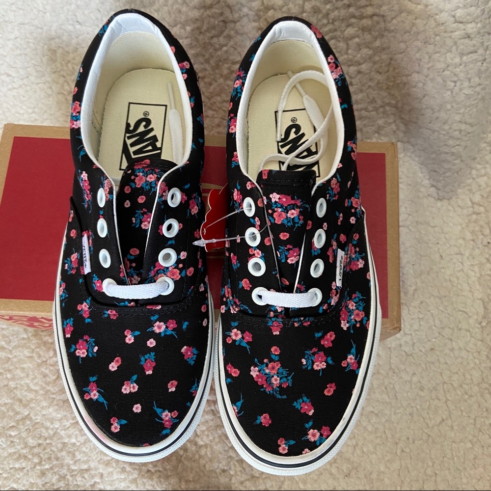 NWT Vans Era Floral Skate Sneakers W 7, M 5.5 - Picture 6 of 10